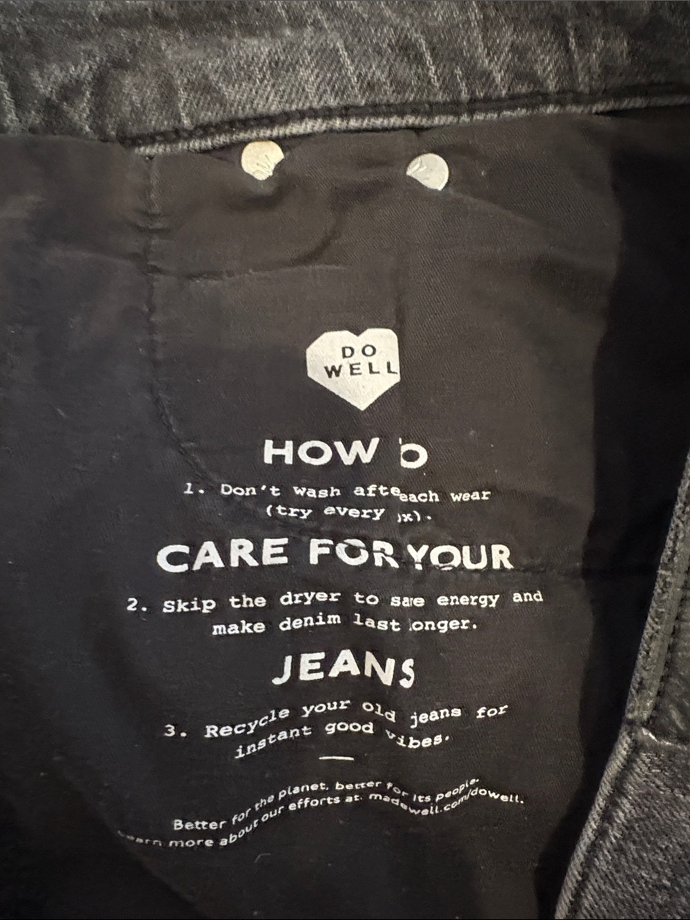 Madewell High-Rise Gray Wash Straight Jeans - Picture 5 of 8